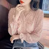 Blush Blouse camisas femininas 2022 Moda coreana BLUSAS MUJER DE MODA ROLE