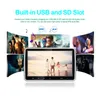 10.1 cala 1024x600 Headrest z monitorem DVD wideo Player Portable TV Monitor USB/SD/HDMI/IR/FM TFT LCD Touch Button Gry