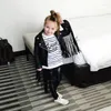 Jackets Leather Fringed Jacket GirlsTassel Spring PU Coat Kids Short Slim Motorcycle Fashion