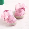 Pierwsze spacerowicze Winbo Baby Bor Born Buty wiosna lato Słodka bardzo lekka Mary Jane Big Bow Knitted Dance Ballerina Dress Pram Crib Shoe 221107