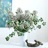 Fiori decorativi 1 ramo Fiore artificiale Non sbiadito Non appassito 3D Falso Simulazione Gardenia Bouquet da sposa fai da te Decor per la casa della camera da letto