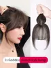 3D Air Bangs for Women Human French Clip in Bang Hair Extension Natural Thin Age Reduction Heat Resistant Hairpieces