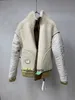 Giacche da uomo firmate 5A piumino Parka da donna integrazione pelliccia invernale imbottitura in oca bianca splicing lana tessuto a maglia cappotto da uomo caldo FDNN