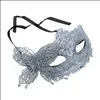 Party Masks Halloween Women Masquerade Mask Venetian Princess Costume Half Face Carnival Butterfly Masks Eye Drop Delivery Home Gard Dh1D5