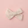 Hair Accessories Baby Bows Doboi Girls Clips Cotton Linen Handmade For Solid Color Boutique