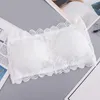 Bustiers & Corsets Women Full Lace Stretch Padded Strapless Bra Wrapped Chest Solid Color Seamless Casual Tube Top Cropped Underwear Fashion