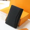 Designer Genuine Leather Mens Card Titulares Mulheres Unissex Pocket Fashion Mini Credit Bag Bag Classic Moed