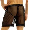 Onderbroek mannen ondergoed sexy mesh boksers briefs lange poot transparant slipjes shorts bouch bokserslipjes slips homme