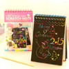 Kreative DIY Scratch Note Schwarz Karton Zeichnen Skizze Notizen Für Kinder Spielzeug Notebook Schule Liefert Zeichnung Zubehör