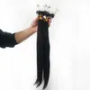 Brazilian Yaki Straight Loop Micro Ring Hair Extensions 100% Remy Human Hairs Extensions For Black Women