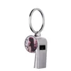 Keychains Blank Thermal Transfer Whistle Key Pendant Sublimation For DIY Craft