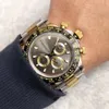 Toppmens titta enkelt guld ansikte 316l rostfritt stål 2813 automatisk rörelse maskin herr mode armbandsur335r