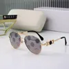 2023 Zomerpiloot Zonnebril Eyewear Man Woman Unisex Mode bril Retro Gold Metal Frame Design UV400 7 Kleur Optionele dames worden geleverd met pakket