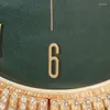 壁時計豪華な金時計モダンな家の装飾ハンギングノルディックウォッチステッカーリビングルームデコレーションホルロゲ