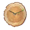 Wandklokken 12 inch Jaarlijkse Ring Creative Clock Living Room Mute Quartz Wood Grain Home Decoratie Modern Design