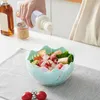 Миски Полезное овощное сливное чаша PP Salad Cutter без скольжения