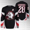 Custom 2022-23 Reverse Retro Jersey Goathead Logo Svarta tröjor Tage Thompson Jeff Skinner Alex Tuch Zemgus Girgensons Dylan Cozens Rasmus Dahlin Vinnie Hinostroza