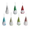 Christmas Tree Pendant Hanging Knitted Sequins Faceless Baby Doll Dwarf Ornaments Decorations Knitting Manual Colorful Cloth Plastic Colgante De Arbol De Navidad