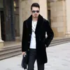 Women's Fur Imitation Mink Coat Men's Mid-length Whole Winter Large Size Plus Velvet Thickening Raccoon Men Clothing LB006