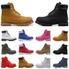 2023 Men Women Designer Martin Boots Classic Winter Booties Ankle Chestnut Black White Red Navy Blue Army Green Mens Outdoor Sports Shoes