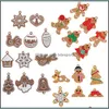 クリスマスの装飾クリスマスツリージンジャーブレッドマンの装飾品12pcs/set sorted pvc fugurines holiday new year decorations drow de dhwxl