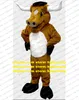 Mascot Costume Water Buffalo Kerbau Buffalo Bison Wild Ox Bull Cattle Calf Vuxen Cartoon Sales Performance Spela Games ZZ7719