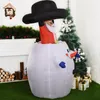 Christmas Decorations Retractable Cartoon Santa Claus Inflatable Toy Back Garden Decoration Large Party Props