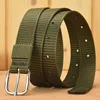 Riemen unisex mannen vrouwen buitensporten nylon taillband canvas web pin gespog riem schitterende ontwerper voor en