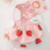 Hundkläder Summer Pet Dress Strawberry Princess Small Animals Thin Cat Clothes Products