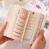 Cute Life Hardcover Pocket Planner Book 87 143mm Creative Cartoon Colorful Memo Pad DIY Semaines non datées Plan To Do List Pages gratuites