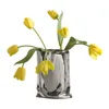 Vasi Nordic Morandi Ornamenti di fiori secchi Creativo elettrolitico argento modello in ceramica soggiorno decorazione regalo 221108