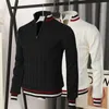 Men's Sweaters Sprint Autumn Splicing Color Twist Texture Sweater Men Comfy Cold Resistant