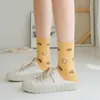 Socken Strumpfwaren Neue Kawaii Frühling Frauen Baumwolle Japanische Harajuku Erdbeere Kuh Niedlichen Cartoon Obst T221102