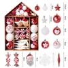 Décoration de fête 70pcs Ornements de Noël Ensemble de boules Pendentifs suspendus pour arbre de Noël Cadeaux de l'année à la maison 2023