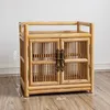 Caixas de armazenamento Cabinete de chá de rattan Sala de estar zen e armários de janelas do aparador rack estilo chinês