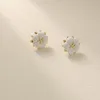 Boucles D'oreilles Tige Design Original Fleur Mori Série Doux Tempérament À La Mode Et Mince Visage Oreille