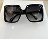 Schwarz Grau Farbverlauf Quadratische Übergroße Sonnenbrille für Frauen 0876 Mode Sonnenbrillen Designer Sonnenbrillen occhiali da sole Sunnies UV400 Brillen mit Box