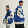 Vestes pour hommes Hip Hop Varsity Hommes Broderie Lettres Baseball Harajuku Collège Style Chaquetas Surdimensionné Unisexe Streetwear