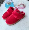 Vrouwen hete ultra mini sneeuwschoenen tazz slipper u f22 winter nieuwe populaire enkel schapenvacht bont pluche houd warme laarzen met kaart stofzak mooie geschenken antilope rendier