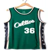 Jayson Tatum Jaylen Brown basketbalshirts Wit 2024 City Shirt Green Edition Jersey 0 7 36