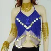 Stage Wear Été Entièrement fait à la main Cousu Belly Dancing Tops Sexy Danse Orientale Soutien-gorge Accessoire Top 9 Couleurs