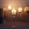 Kerzenhalter 3PCS Set Kristallhalter Glashalter Hochzeitsideen Romantische Home Bar Party Dekoration Ornamente Stick 221108