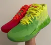 Grade School MB01 Rick Morty キッズ バスケットボール シューズ LaMelo ボール クイーン シティ レッド スポーツ シューズ サイズ 4.5-12