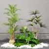 Fiori decorativi Piante verdi artificiali Dracunculus tenuifolia in vaso Mobili per ufficio Simulazione del pavimento del soggiorno Decorazione dell'albero