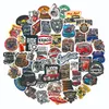 50 Retrofesting Vintage Car Graffiti Stickers Scooter Guitar Water Glass Trolley Case Waterdichte decoratieve stickers