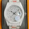 Diamond Watches Movement Mens Automatic Silver Watch Dress Rostfritt st￥l Sapphire Vattent￤ta lysande par stil Klassiska armbandsur ren fabrik
