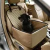 Coprisedili per auto per cani Pieghevole di alta qualità Beige Nero Grigio Coperta per animali domestici per esterni Materasso impermeabile Oxford Posteriore posteriore Tappetino per gatti