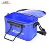 Fisketillbeh￶r Leo Portable Folding Fish Wear Bucket Outdoor EVA Tackle Boxes With Handle Bags Water Tank 221107