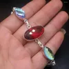 Bağlantı Bilezikleri Parlayan Moda Mystictopaz Dichroic Cam Takılar Kadınlar İçin Bağlantılar 8.75 inç HD690