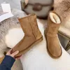 Designer Ultra Mini Platform Boot Dames Winter Enkel tazz tasman Australië Snowboots Dikke bodem Echt leer Warme pluizige laarsjes met bont maat 35-44